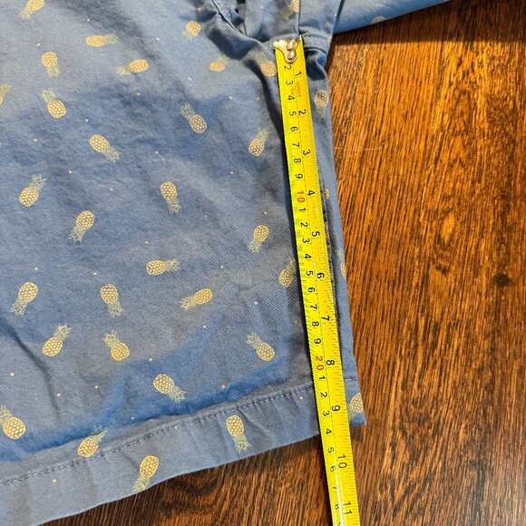 Lee Pineapple Print Men's Shorts Blue Cotton Casual Summer - Picture 2 of 7